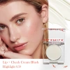 Customizable herbal long-lasting blush cream matte natural highlight contouring powder compact easy to apply moisturizing facial makeup Application Scenario
